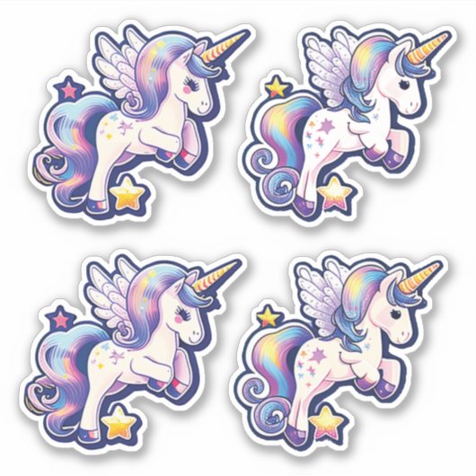 Magical Unicorn Sticker (Voorkant)