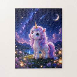 Magical Unicorn Under the Stars Jigsaw Puzzle Legpuzzel