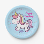 Magical Unicorn Verjaardag Bord (Voorkant)