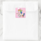 Magical Unicorn Vierkante Sticker (Tas)