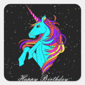 Magical Unicorn Vierkante Sticker (Voorkant)