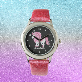 Magical Unicorn voegt naammeisjes toe Horloge