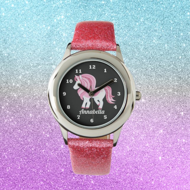 Magical Unicorn voegt naammeisjes toe Horloge (Creator heeft geüpload)