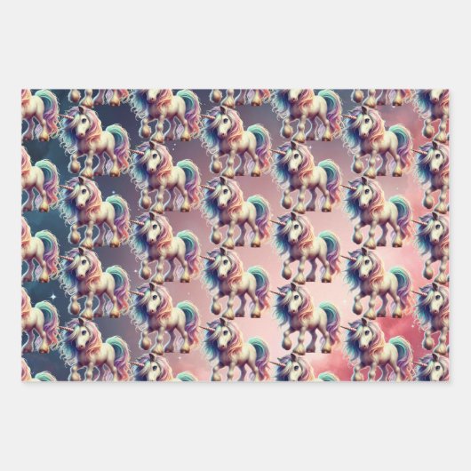 Magical Unicorn Wrapping Paper (Voorkant 3)