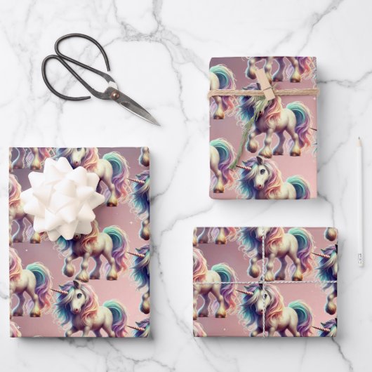 Magical Unicorn Wrapping Paper (Voorkant)