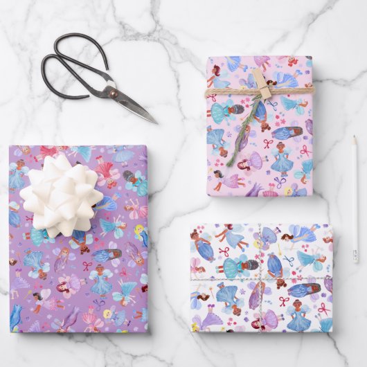 Magical Watercoloured Fairies  Inpakpapier Vel (Voorkant)