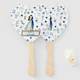 Magical Wedding Hand Fans – Watercolor Style Handwaaier