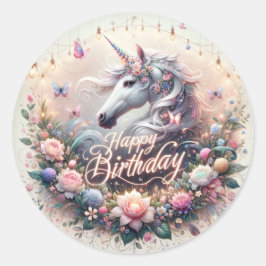 Magical Whimsy: Eenhoorn Birthday Bash Stickers