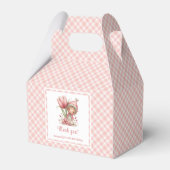 Magical Whimsy Pink Floral Girl Birthday Favor Box Bedankdoosjes (Voorkant Zijde)