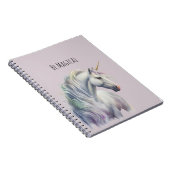 Magical White Gold Horn Unicorn  Notitieboek (Rechterzijde)