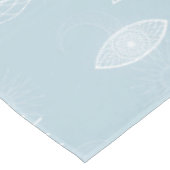 Magical White Moon Sun Stars Blue pattern Tafelkleed (Gekanteld)