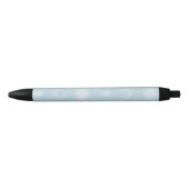 Magical White Moon Sun Stars Blue pattern Zwarte Inkt Pen (Voorkant)
