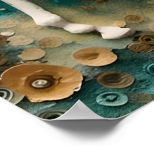 Magical White Unicorn Poster (Hoek)