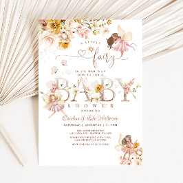 Magical Wildflower Garden Fairy Floral Baby shower Kaart