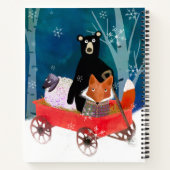 Magical Winter Animal Friends Sketch Notebook Notitieboek (Achterkant)