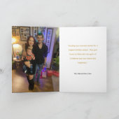 Magical Winter Carriage Ride Christmas Photo Card Kaart (Binnen)