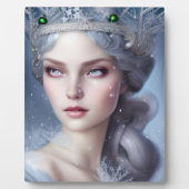 Magical Winter Queen Portrait Tabletop Fotoplaat (Voorkant)