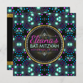 Magical Winter Sparkle Bat Mitzvah Uitnodiging