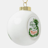 Magical Winter Spirit Forest Queen Christmas Ornam Keramische Bal Ornament (Links)