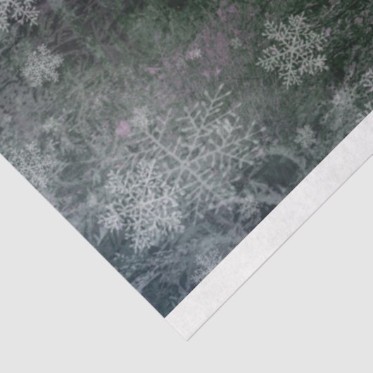 Magical Winter Woodland Scene Decoupage Tissuepapier (Detail)