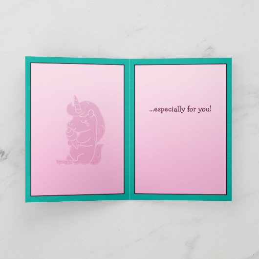 Magical Wish Unicorn | Verjaardag Kaart voor meisj (Binnen)