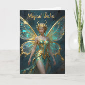 Magical Wishes for an Enchanted Birthday Kaart (Voorkant)