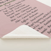 Magical Witch Herbal Pink Sherpa Deken (3/4)
