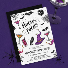 Magical Witches Night Out Kleurrijke Halloween Dri Kaart