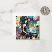 MAGICAL WItchy Baby Brewing | Baby | Zwangerschap  Notitiekaartje (Voorkant / Achterkant in situ)