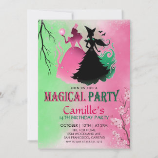 Magical Witchy Birthday Kaart