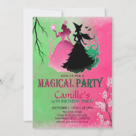 Magical Witchy Birthday Kaart