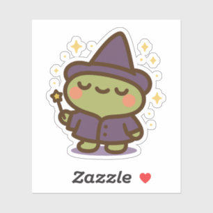 Magical Wizard Frog Sticker