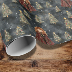 Magical Wizard School Christmas Wrapping Paper Cadeaupapier