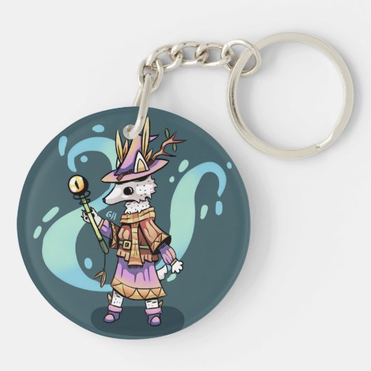 Magical wolf sleutelhanger (Achterkant)