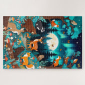 Magical Woodland Creatures Forest Puzzle - Deer Fo Legpuzzel (Horizontaal)