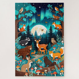 Magical Woodland Creatures Forest Puzzle - Deer Fo Legpuzzel