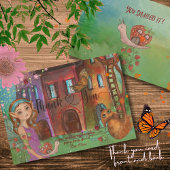 Magical Woodland Fairy 1st Birthday Bedankt Opmerk