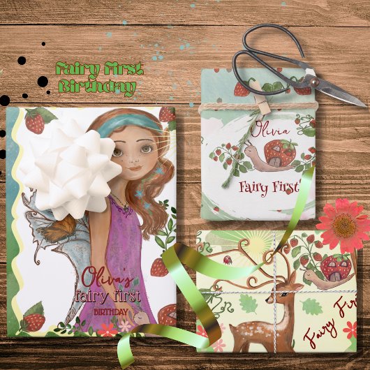 Magical Woodland Fairy Assorted Custom Inpakpapier Vel