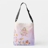Magical Woodland Fairy & Whimsical Spring Flowers Crossbody Tas (Achterkant)