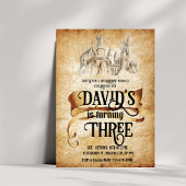 Magical World Castle Fabulous Kinder 3e verjaardag Kaart