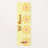 Magical yellow background name Personalized  Yogamat (Voorkant)