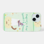 Magically Kind & Spookily Sweet – Cute Pastel Hall iPhone 15 Case (Achterkant horizontaal)