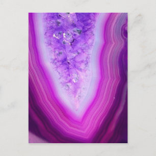 Magically Purple Agate Druzy Briefkaart
