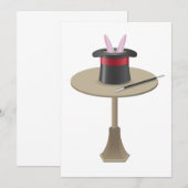 Magicans konijn in een Pet Kaart (Voorkant / Achterkant)