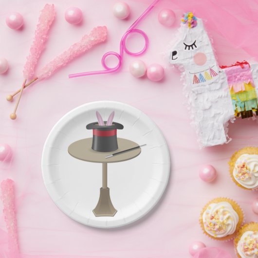 Magicans konijn in een Pet Papieren Bordje (Feest)