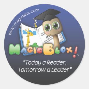 MagicBlox 2" Blauwe Sticker