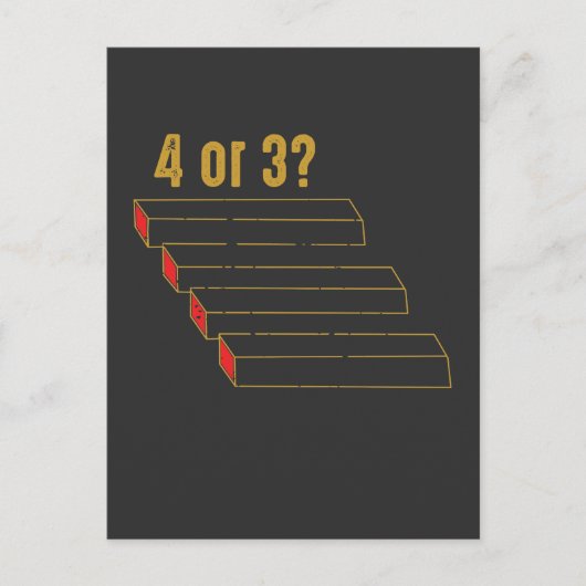 Magici voor optische illusie briefkaart (Voorkant)