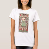 Magicia Bunny Tarot Kaart T-Shirt (Voorkant)