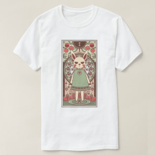 Magicia Bunny Tarot Kaart T-Shirt