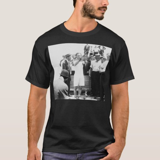 Magicia Harry Houdini Overboard Box Escape 1912 T-shirt (Voorkant)